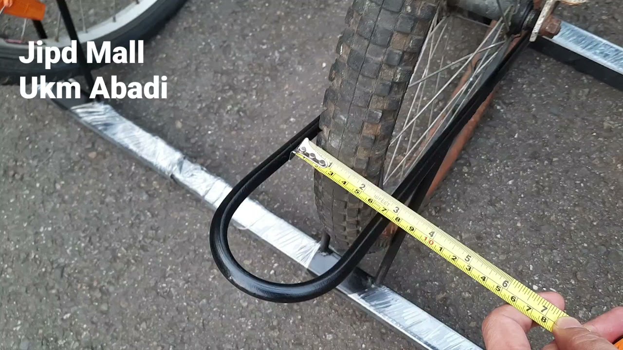 Standar Parkir 4 Sepeda Besi Kotak Bike Stand Paddock 4 Universal