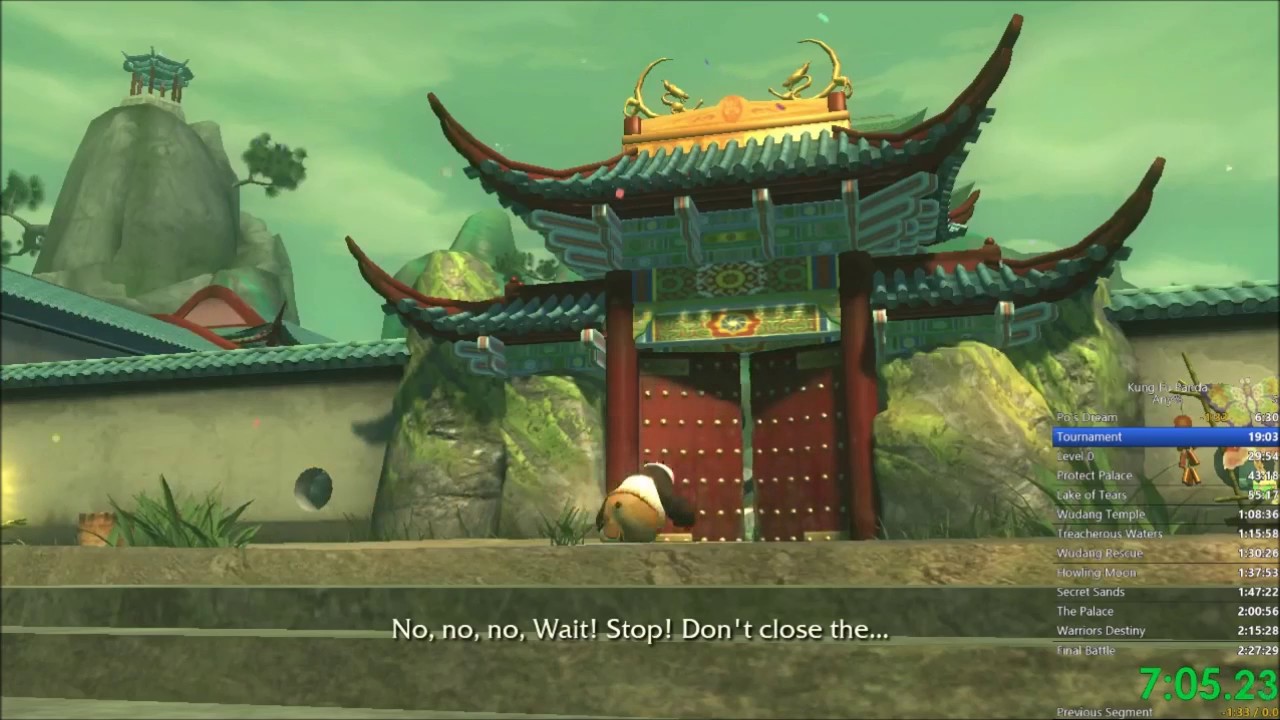 Kung Fu Panda Any% Speedrun in 1:59:10