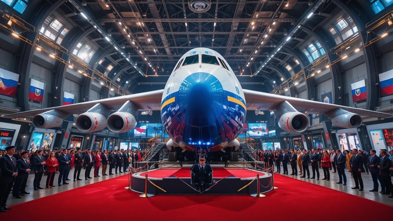 Самый большой грузовой самолёт в мире ШОКИРУЕТ! Ан-124 «Руслан» на роскошной церемонии 🇷🇺✈️