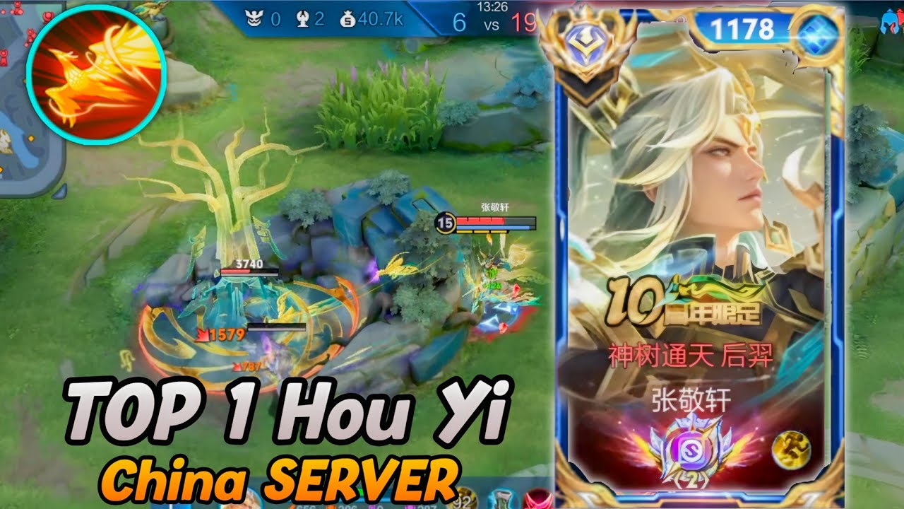 Honor of Kings China Hou Yi - Top1 Hou Yi Gameplay - Legends Ranked
