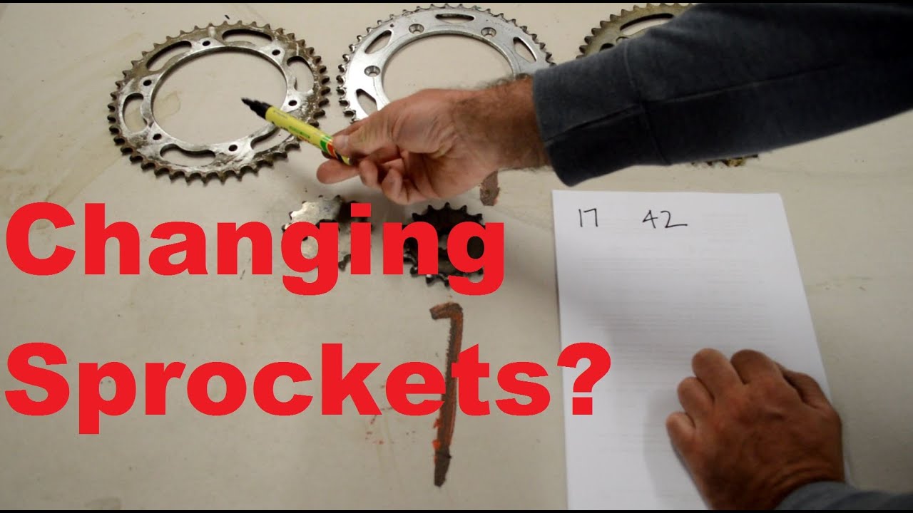 Calculating what sprocket to get on your motorcycle