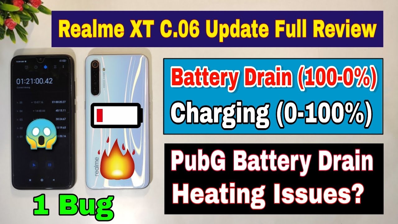 Realme XT C.06 new update review - Battery drain & charging test | Realme XT C.06 update features