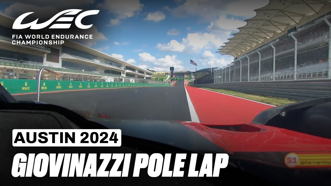Antonio Giovinazzi Takes Pole For Ferrari at COTA! ⚡️ I 2024 6 Hours of COTA I FIA WEC