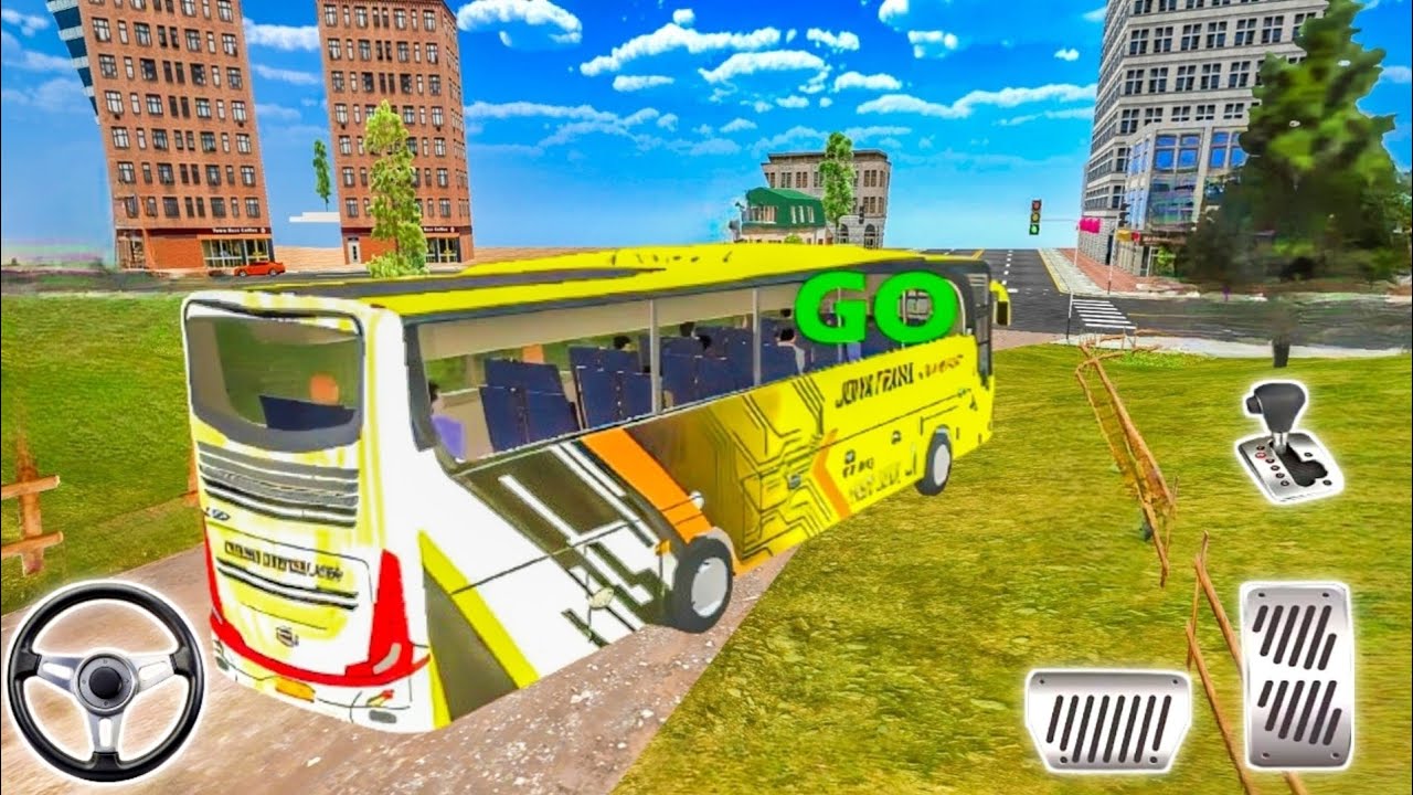 Long Bus Hill Drive on Tight Road | Pure Gameplay Test | Android Gameplay