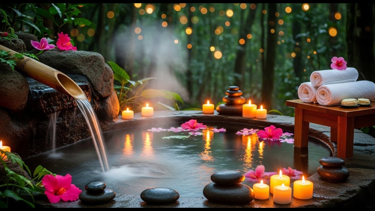 Peaceful Piano with Flowing Water Sounds 🌿 Deep Healing to Release Stress, Worry & Anxiety