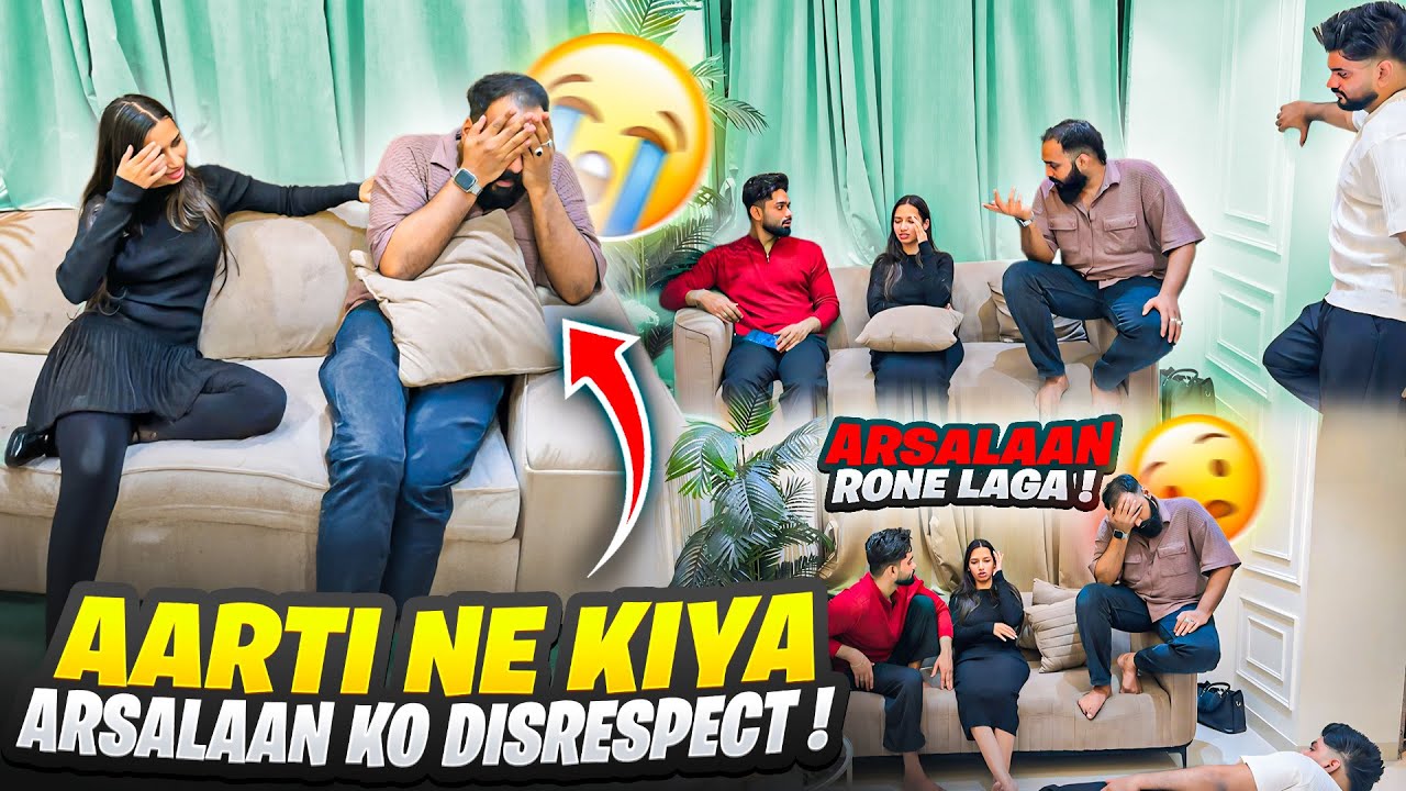 Aarti Ne Kiya Arsalaan ko Disrespect 😱Arsalaan Rone Laga😭Prank Bhari Pada😣|Aarti vlogs |