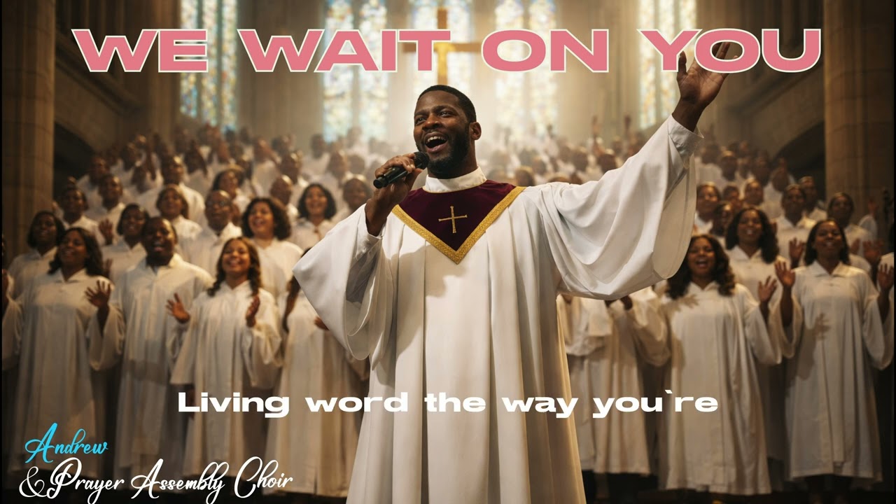 WE WAIT ON YOU by Andrew and Prayer Assembly Choir(Lyrics video)