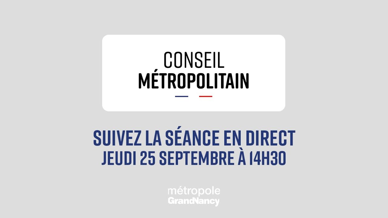 Conseil de Métropole du 25 Septembre 2025