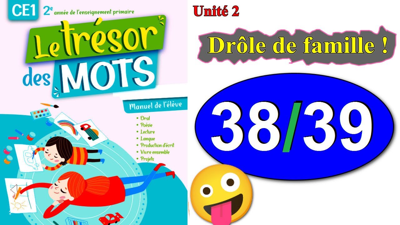 le trésor des mots CE1 page 38/39 #maths