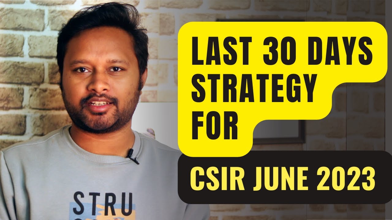 Last 1 Month Preparation Strategy for CSIR NET June 2023 | for Repeaters | All 'Bout Chemistry
