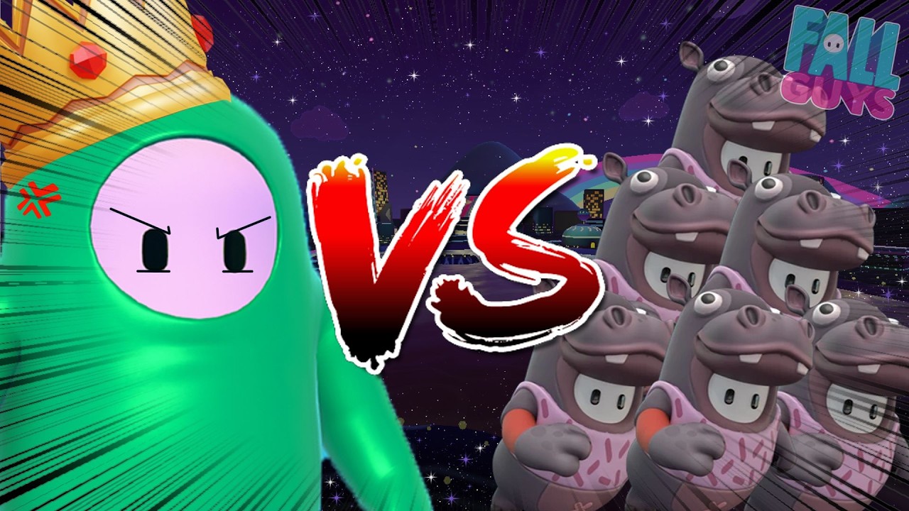 Greedle VS The Hippo in FALL GUYS