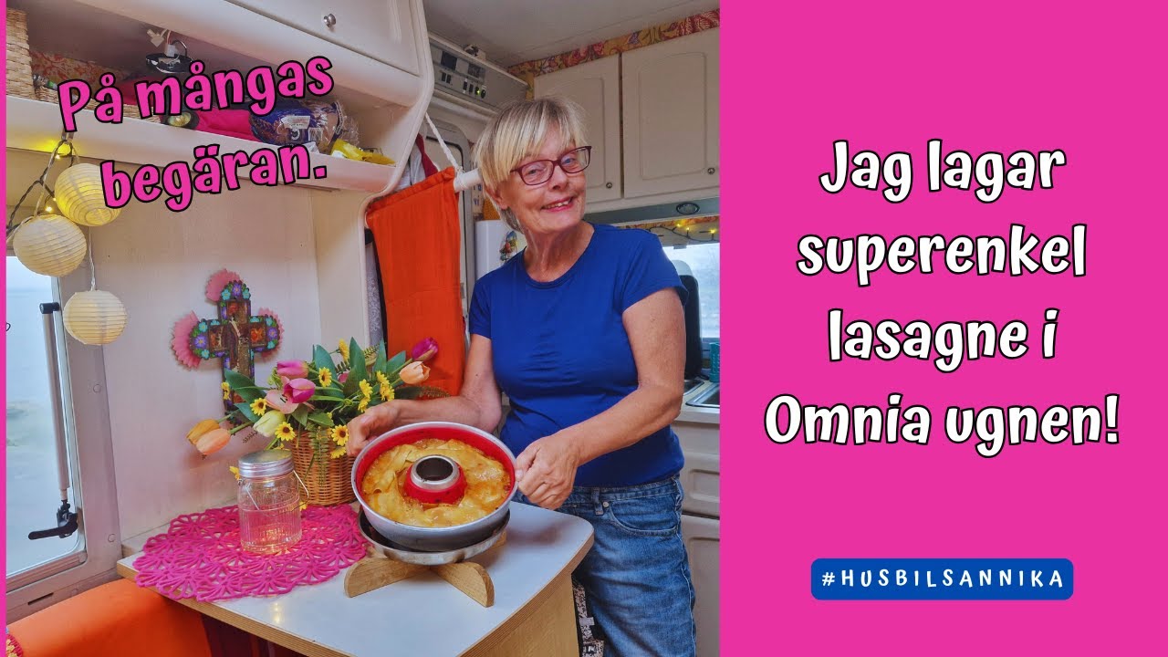 Jag lagar superenkel lasagne i Omnia ugnen.
