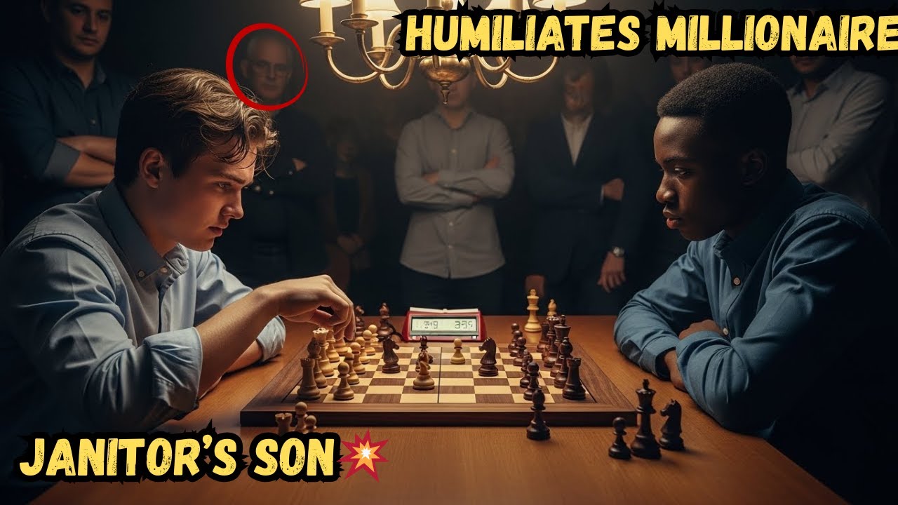 Millionaire Mocks Black Janitor’s Son With a Chess Game — Then Discovers He’s a Hidden Prodigy
