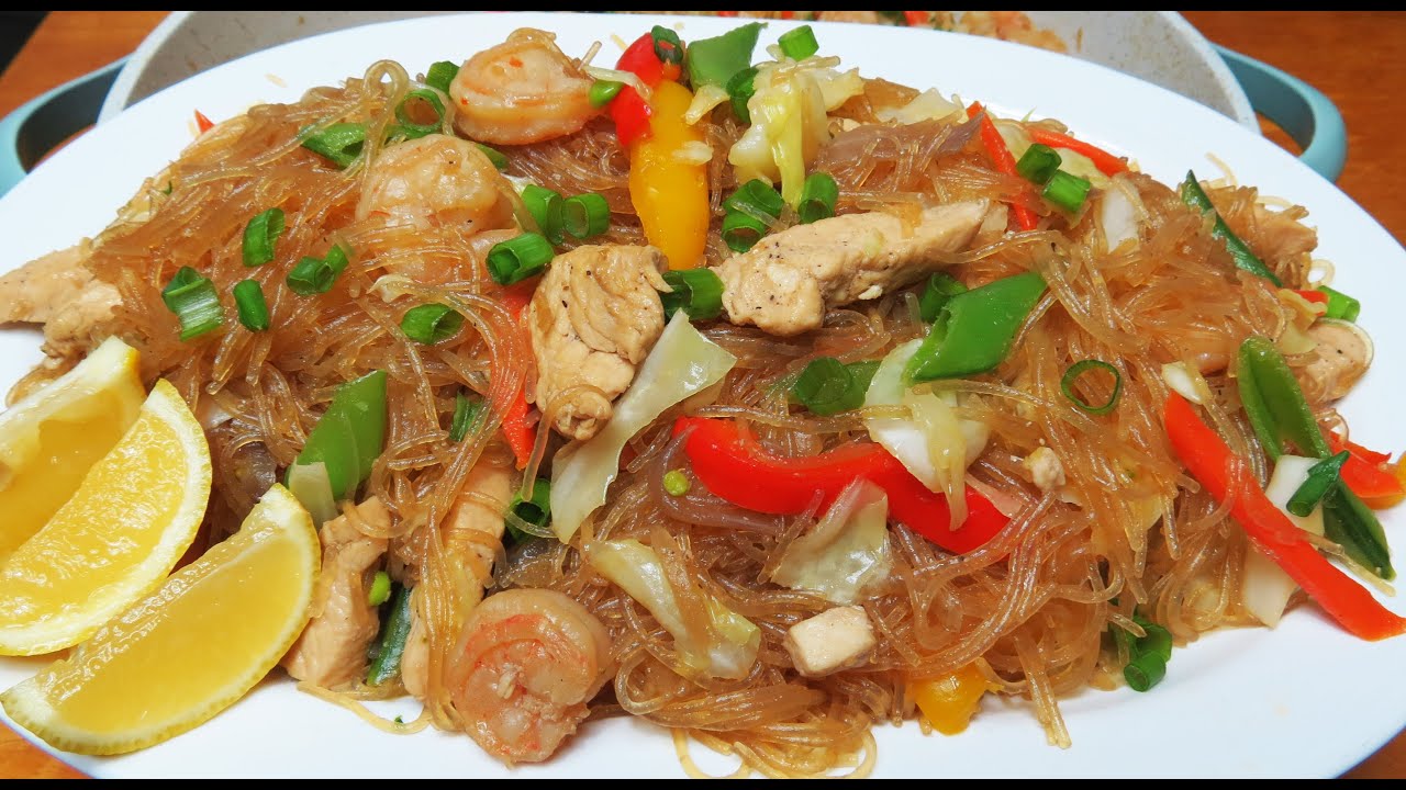 PANCIT SOTANGHON GUISADO WITH CHICKEN & SHRIMP | VERMICELLI NOODLES | PANCIT SOTANGHON  GUISADO