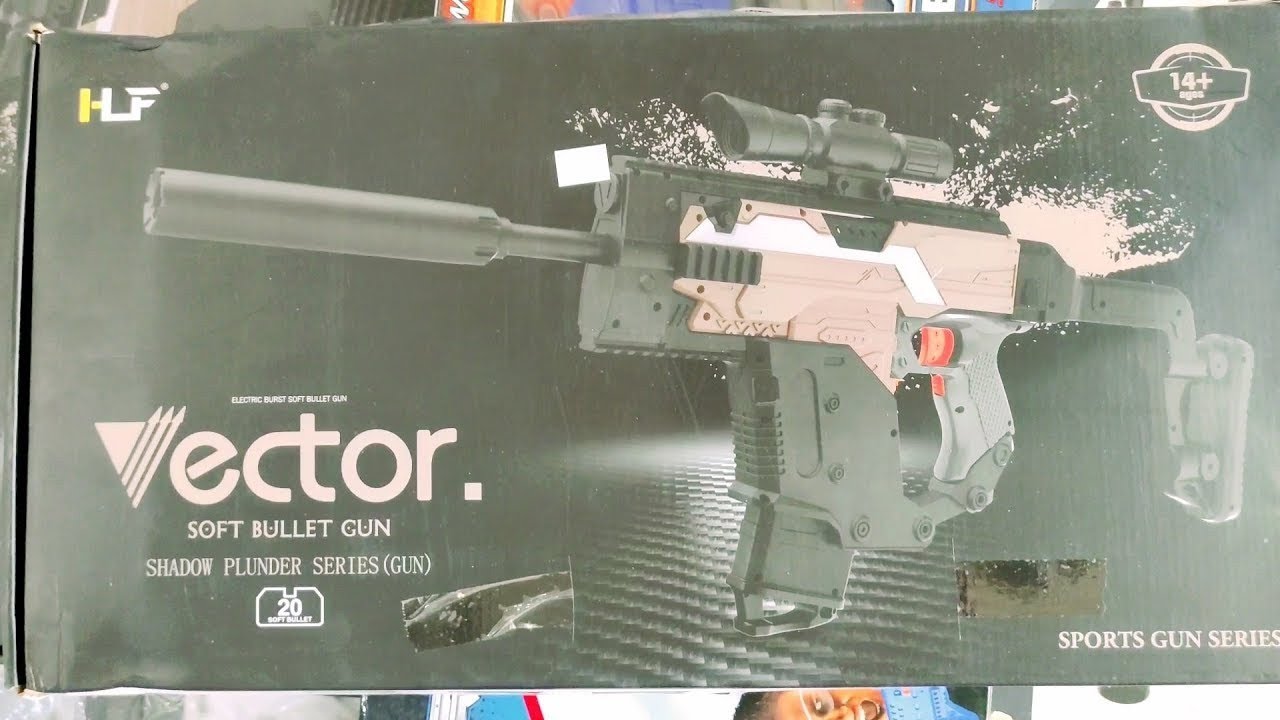 Unboxing Mainan Blaster Gun Auto