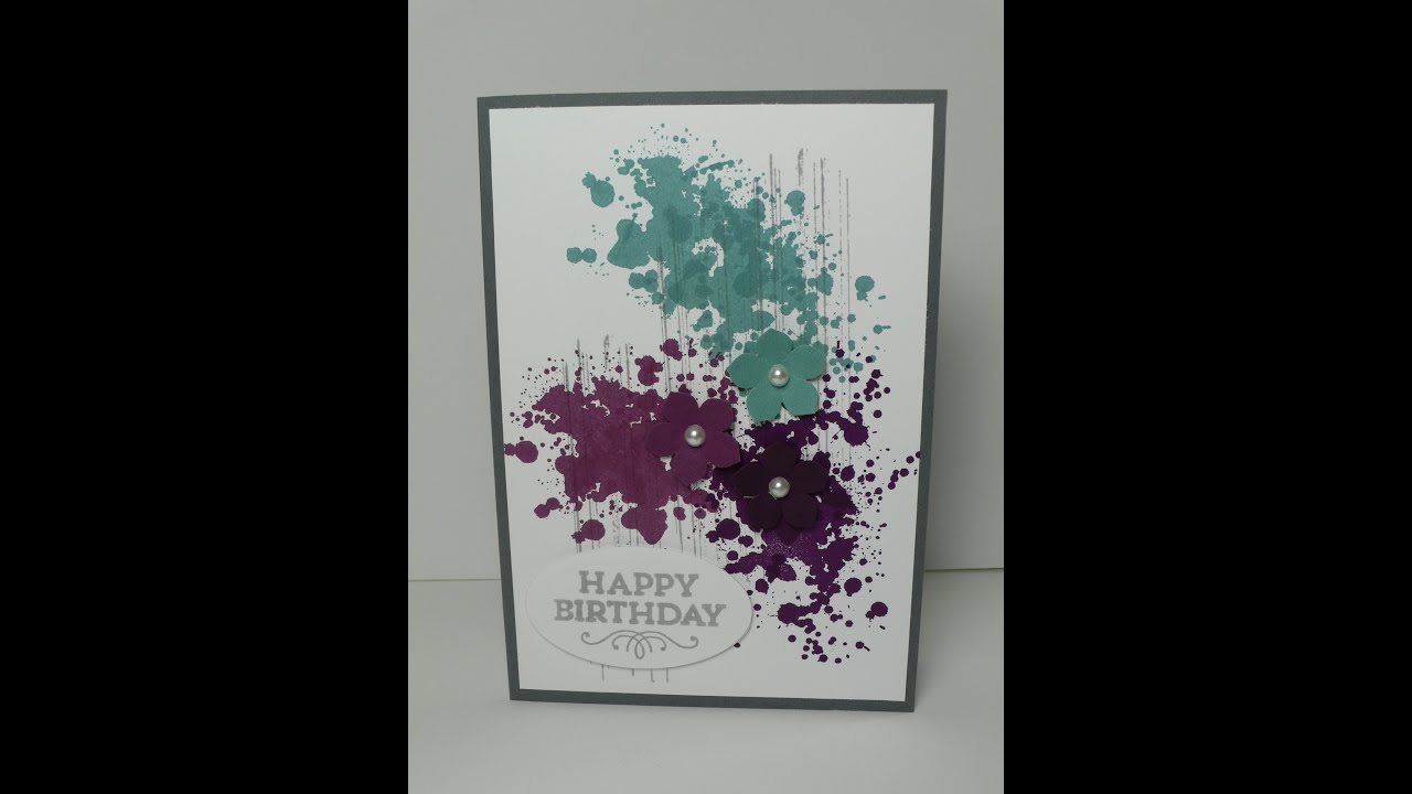Birthday card gorgeous grunge and petite petals