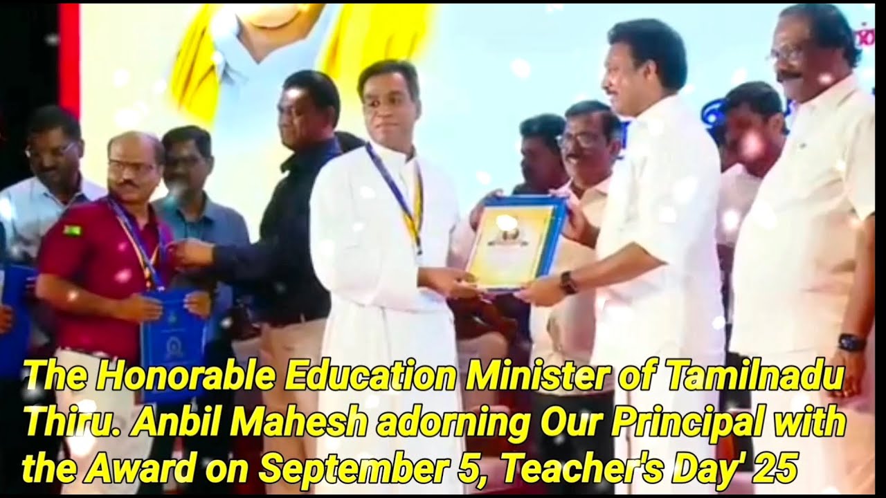 The Best Teacher Award Honoring Ceremony | Teacher's Day & Onam Celebrations' 25 | Carmel | Erode