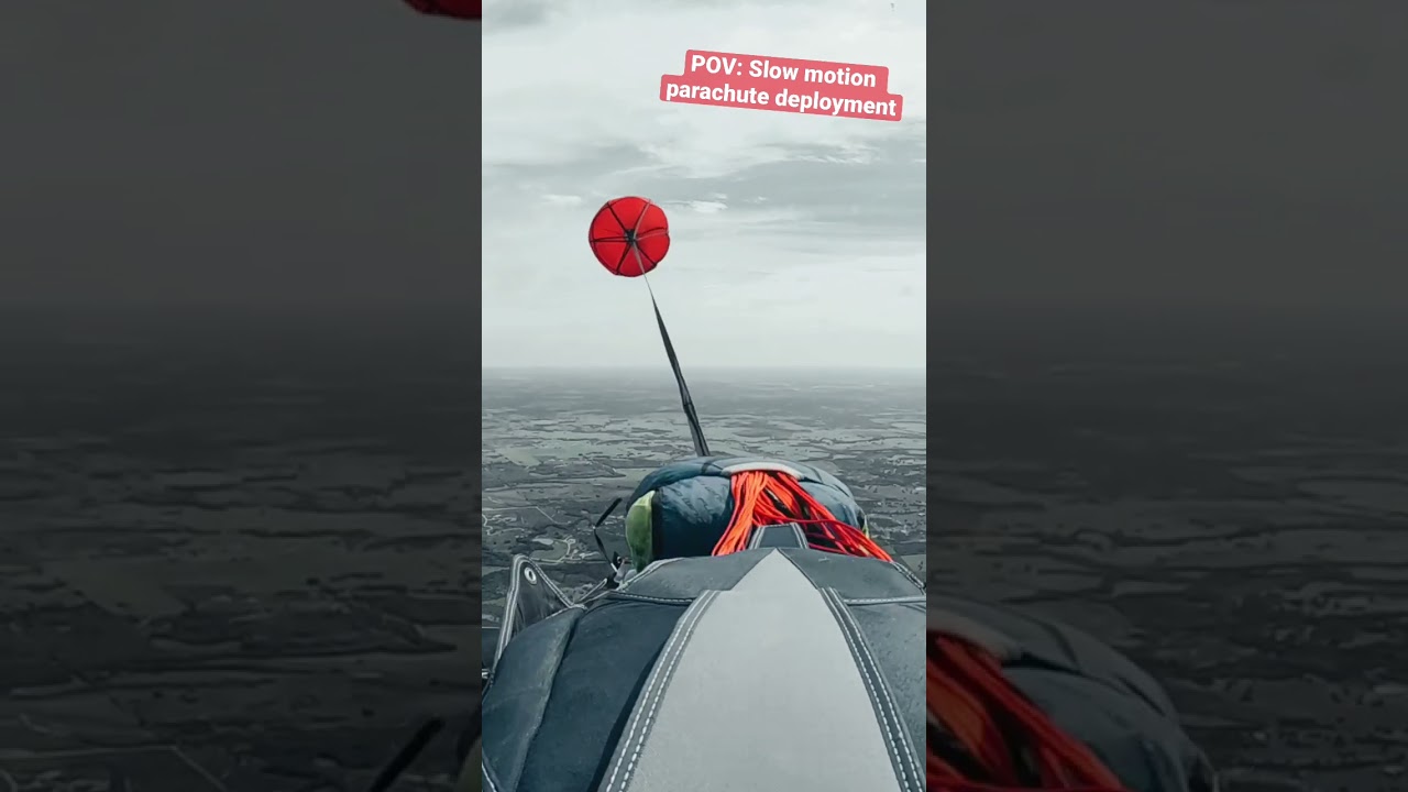Slow motion parachute deployment 🪂