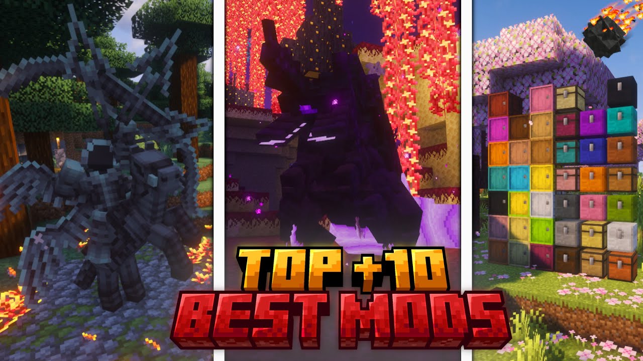 TOP +10 Najlepszych Modyfikacji Do Minecraft [+1.20, +1.21 | FABRIC / FORGE]