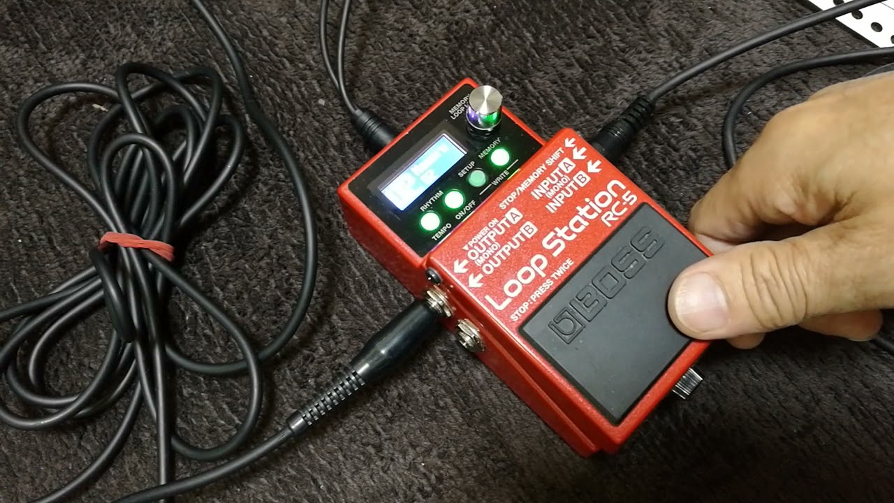 BOSS ルーパーRC-5の簡単な使い方　ビートルズの曲を例に説明します。