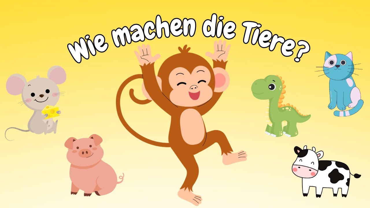 Wie machen die Tiere? | Kinderlied | Tierstimmen