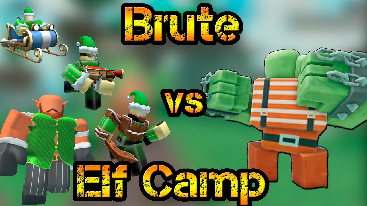 BOSS Brute VS Elf Camp Roblox Tower Defense Simulator