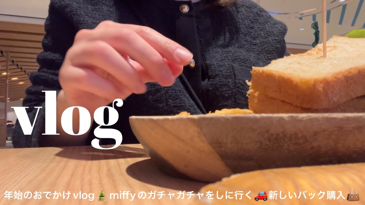 #主婦vlog 年始のお出かけ🎍miffyのガチャガチャをしに行く🚗新しいバック購入👜