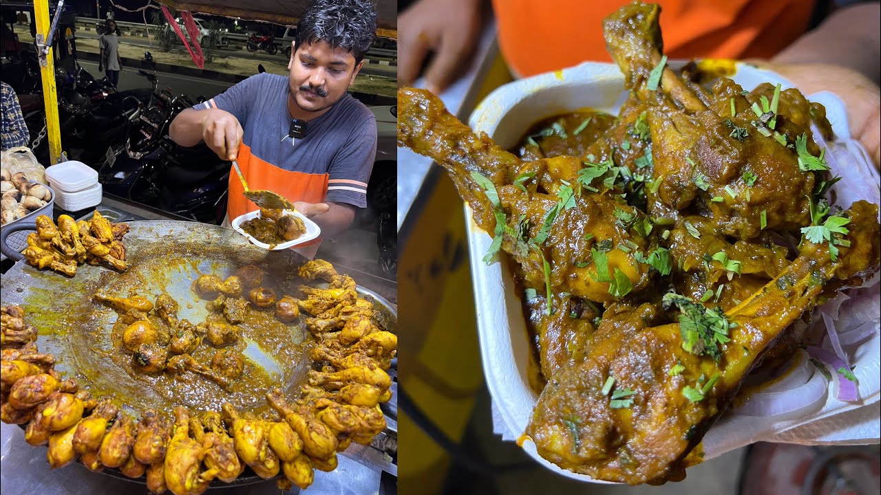 रोज 150 मुर्गे का पैर बिकता है यहाँ||नदी किनारे खिला रहे देहाती Chicken और लिट्टी||Zaika Patna Ka
