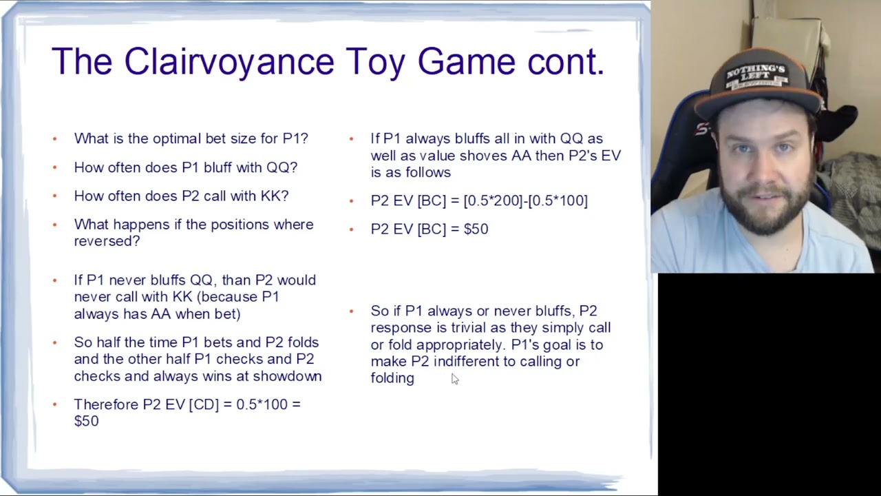 Indifference Principle Toy Game - Understanding Modern Poker Theory