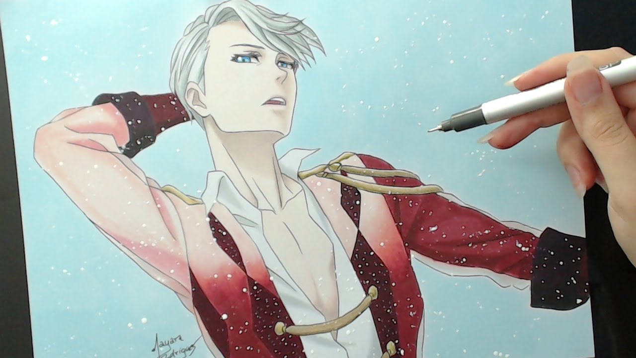 Speed Drawing - Victor Nikiforov (Yuri!!! On ICE)