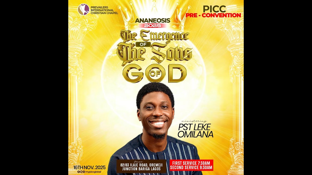 ANANEOSIS 2025 || THE EMERGENCE OF THE SONS OF GOD || PRE-CONVENTION SERVICE