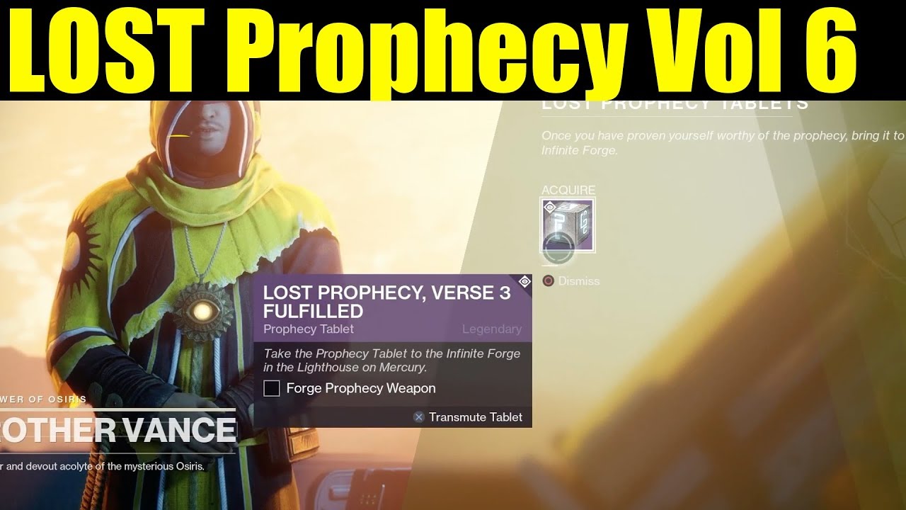 Destiny 2: Loot From Lost Prophecy Vol 6