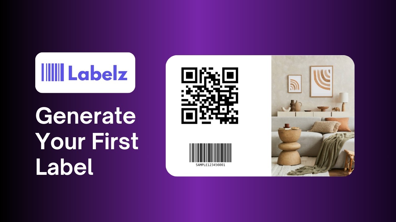 How to generate your first Label on Labelz Live?
