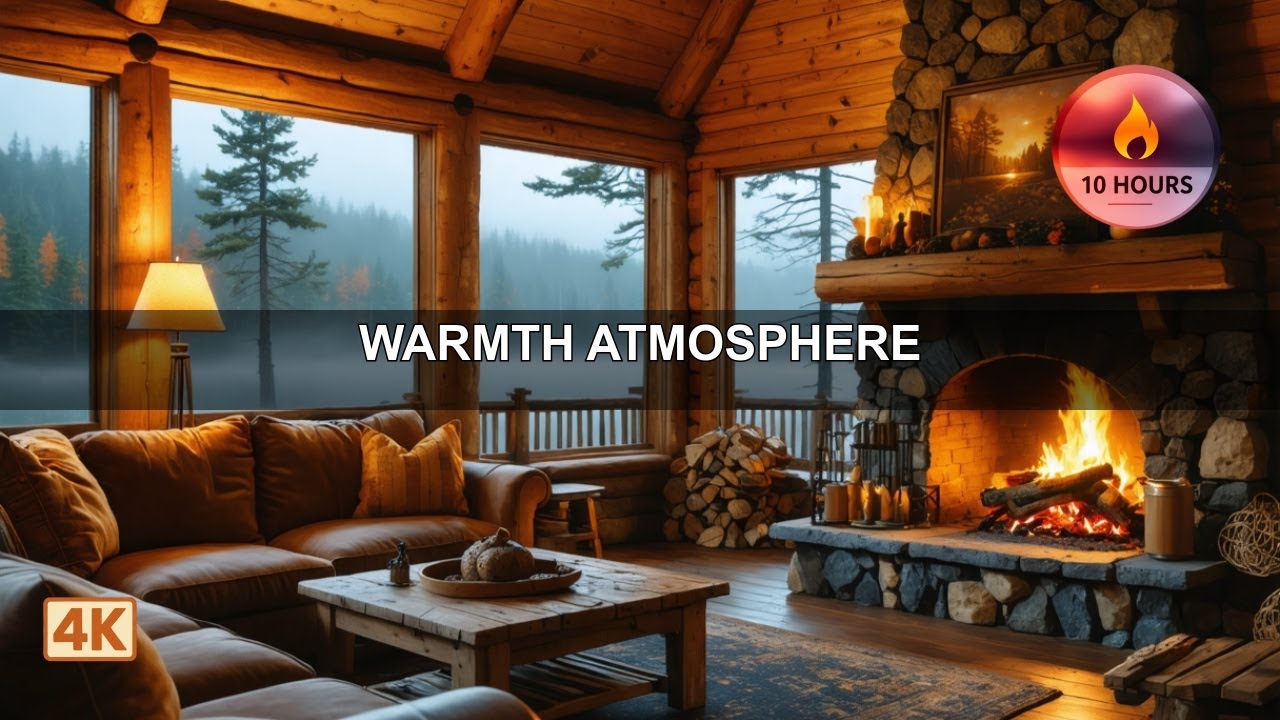 Adirondack Lodge Stone | Ambient Background for Study & Sleep