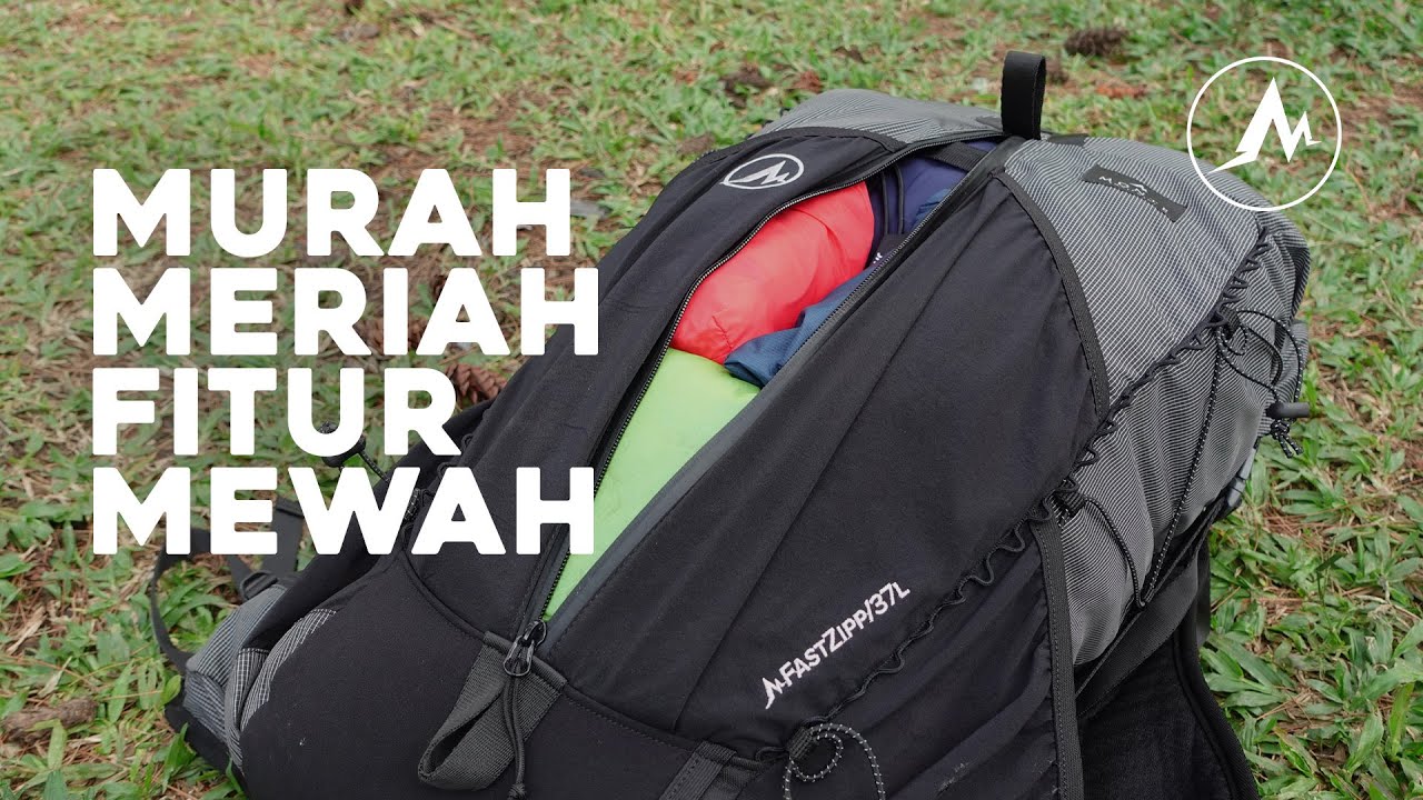 Tas UL Cuma 199K: Monte Fast Zipp 37L - Murah, meriah, fitur mewah