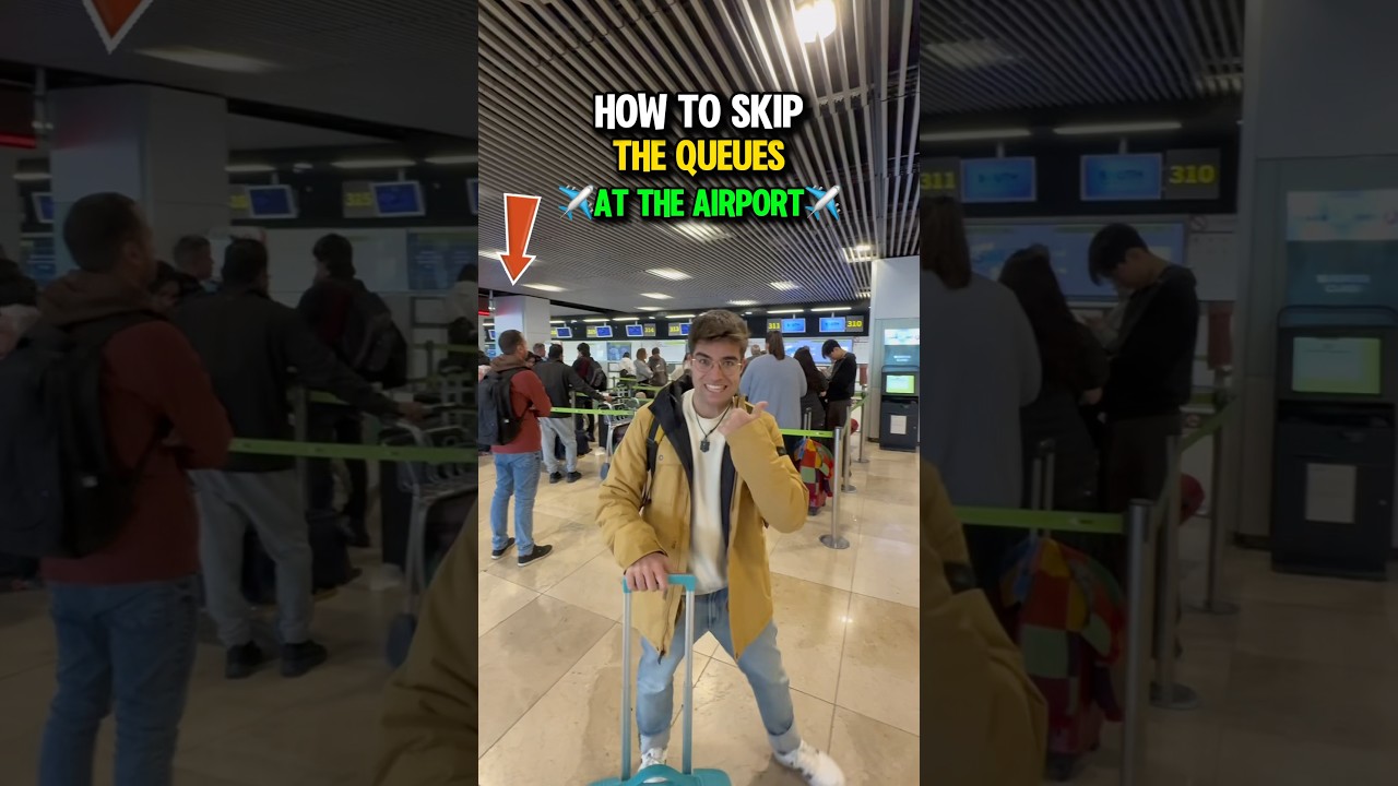 How to skip the airport security queues ✈️😍 #airport #travel