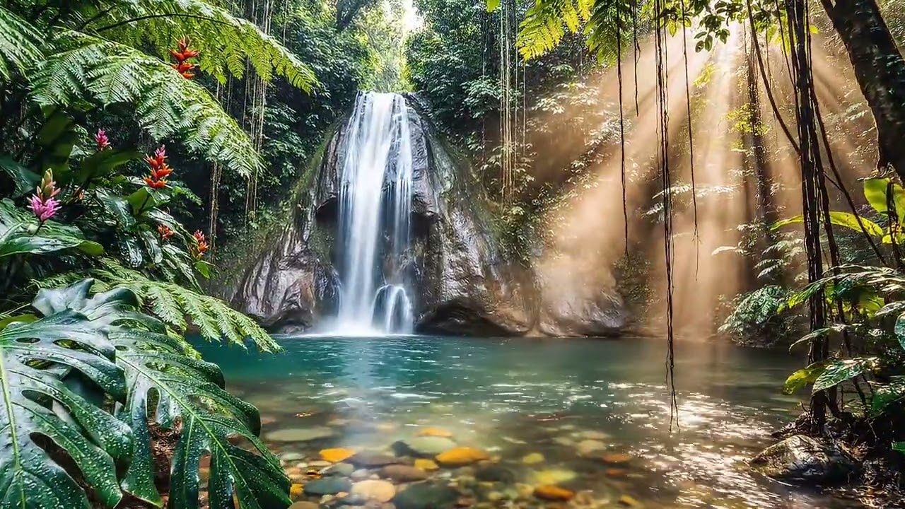 Peaceful Jungle 🌴 Calming Music & Nature Sounds for Relaxation | WAVERA | EP07