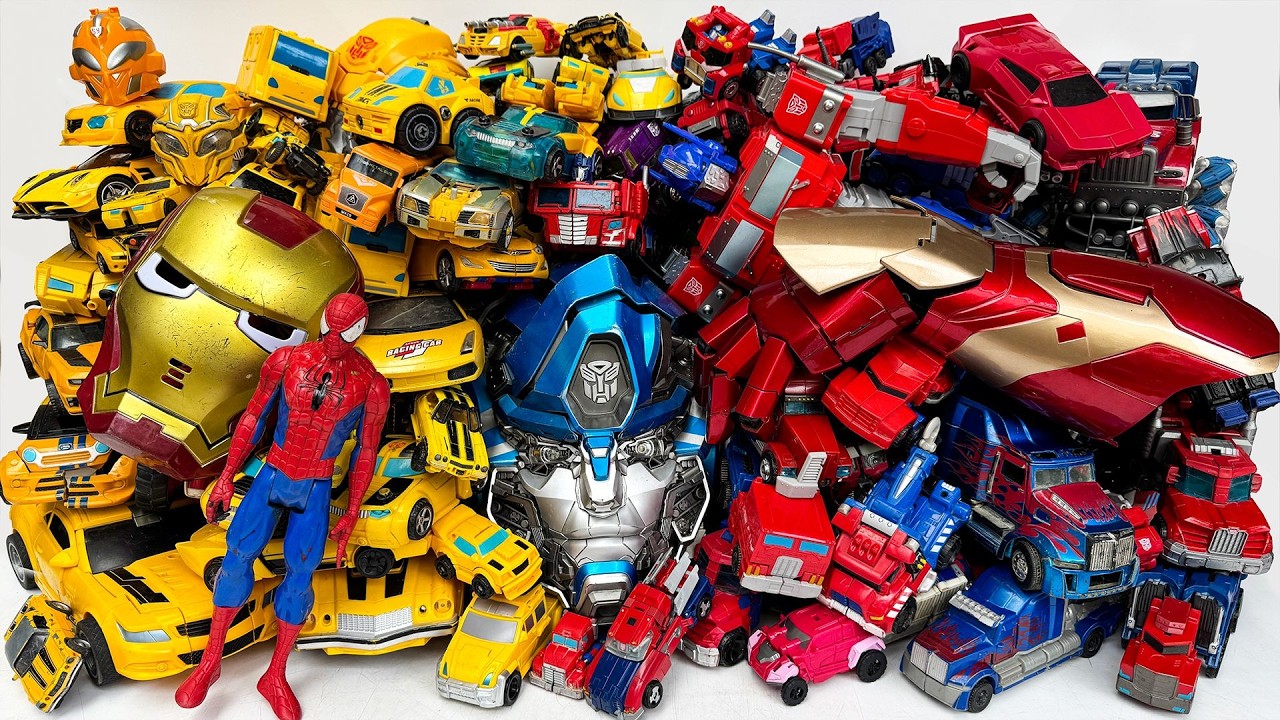 100+ Ultimate Huge Transformers CarS & Marvel Toys Transforming: OPTIMUS PRIME, BUMBLEBEE, IRON MAN