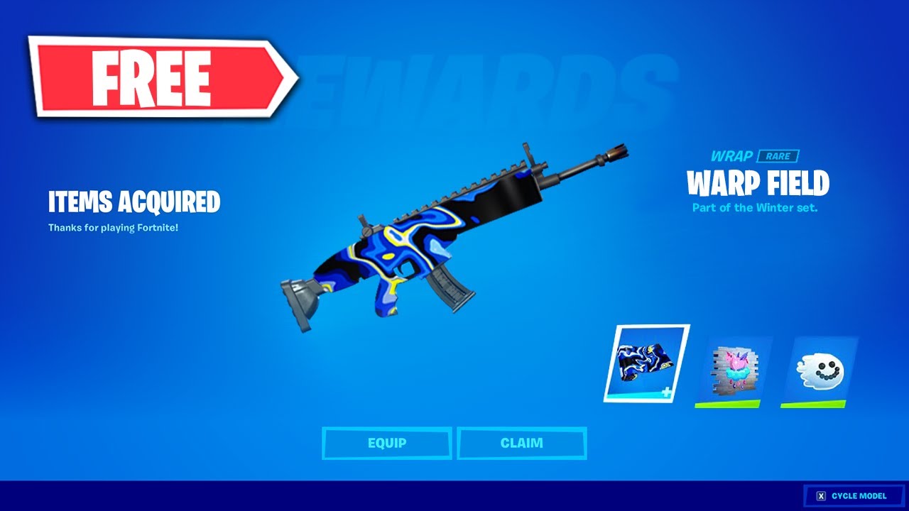 How to Unlock ALL FREE Winter Trials Rewards Fortnite - Free Wrap, Spray Emoticon