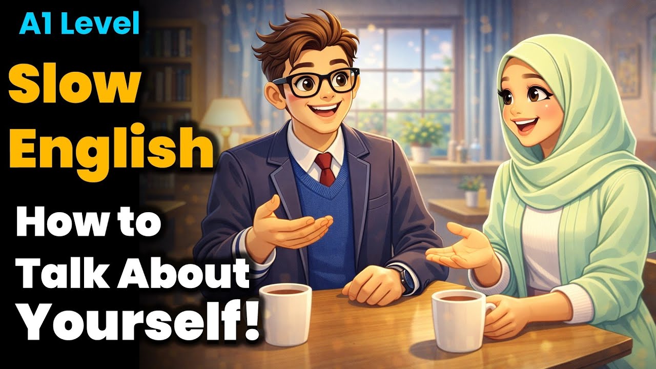 How to Talk About Yourself in English | Easy & Slow English for Beginners (A1-A2 Level)