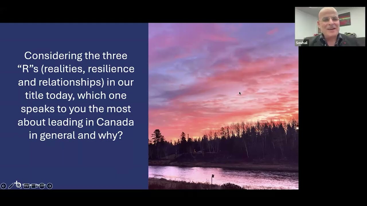 Webinar:   Leading in Canada: Realities, Resilience, and Relationships