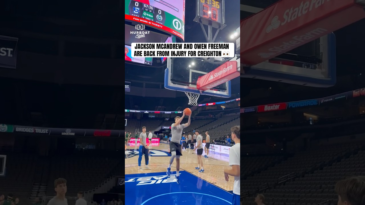 Jackson McAndrew and Owen Freeman Are Back from Injury for Creighton 👀 #Creighton #GoJays #BigEast