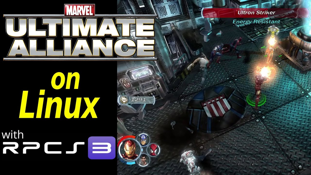 Marvel Ultimate Alliance via RPCS3 on Linux