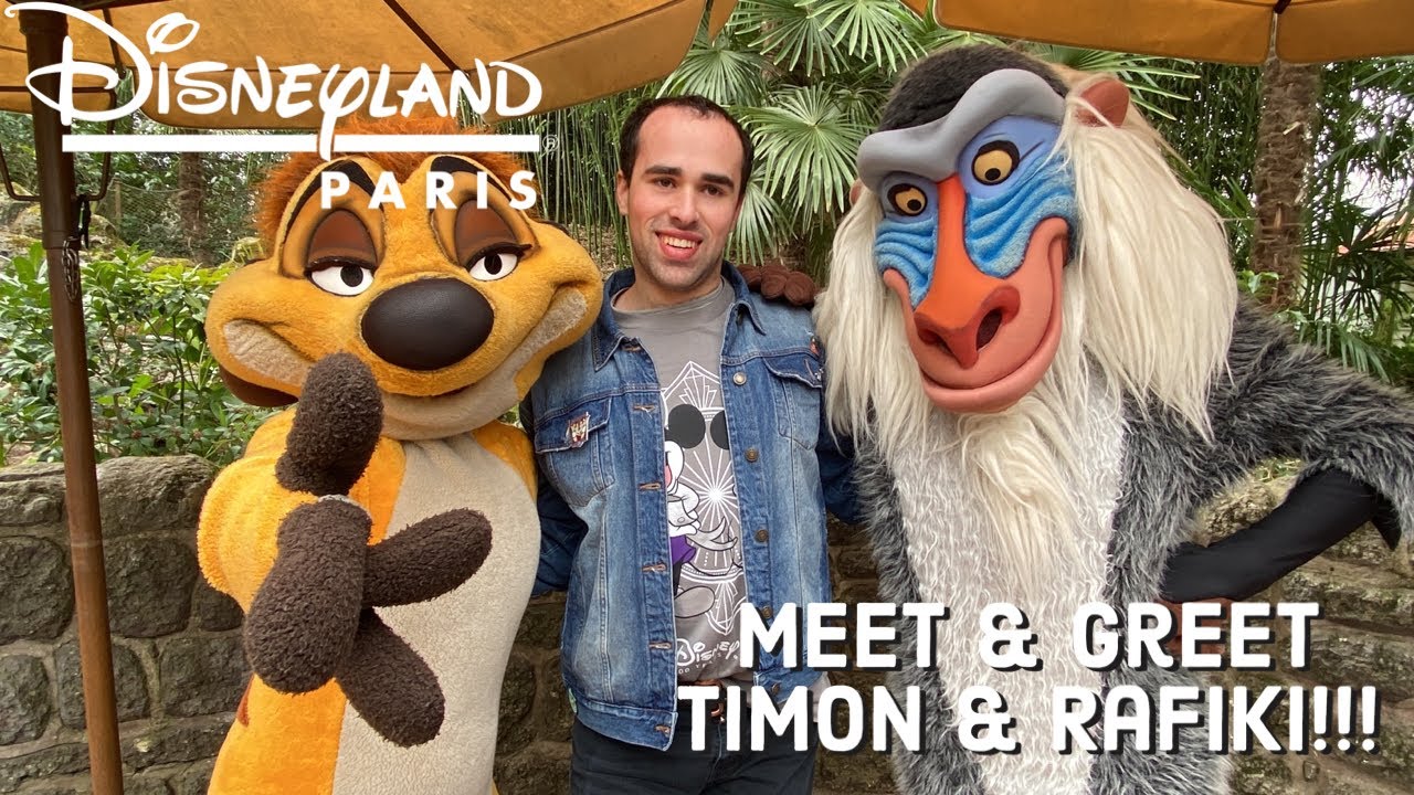 Disneyland Paris: Meet & Greet Timon & Rafiki (The Lion King)!!!