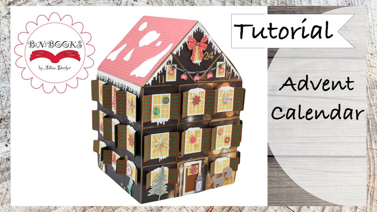DIY * Adventskalender Haus * basteln mit Papier * Weihnachten * Tutorial