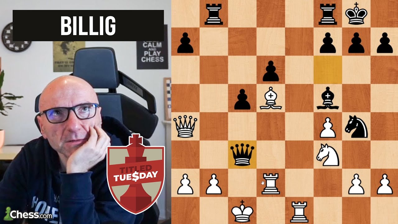 Plötzlich rammt der Gegner die Dame in TBGs Stellung rein