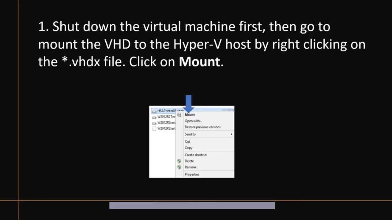 How to copy and transfer files between  Hyper V Host and VMs