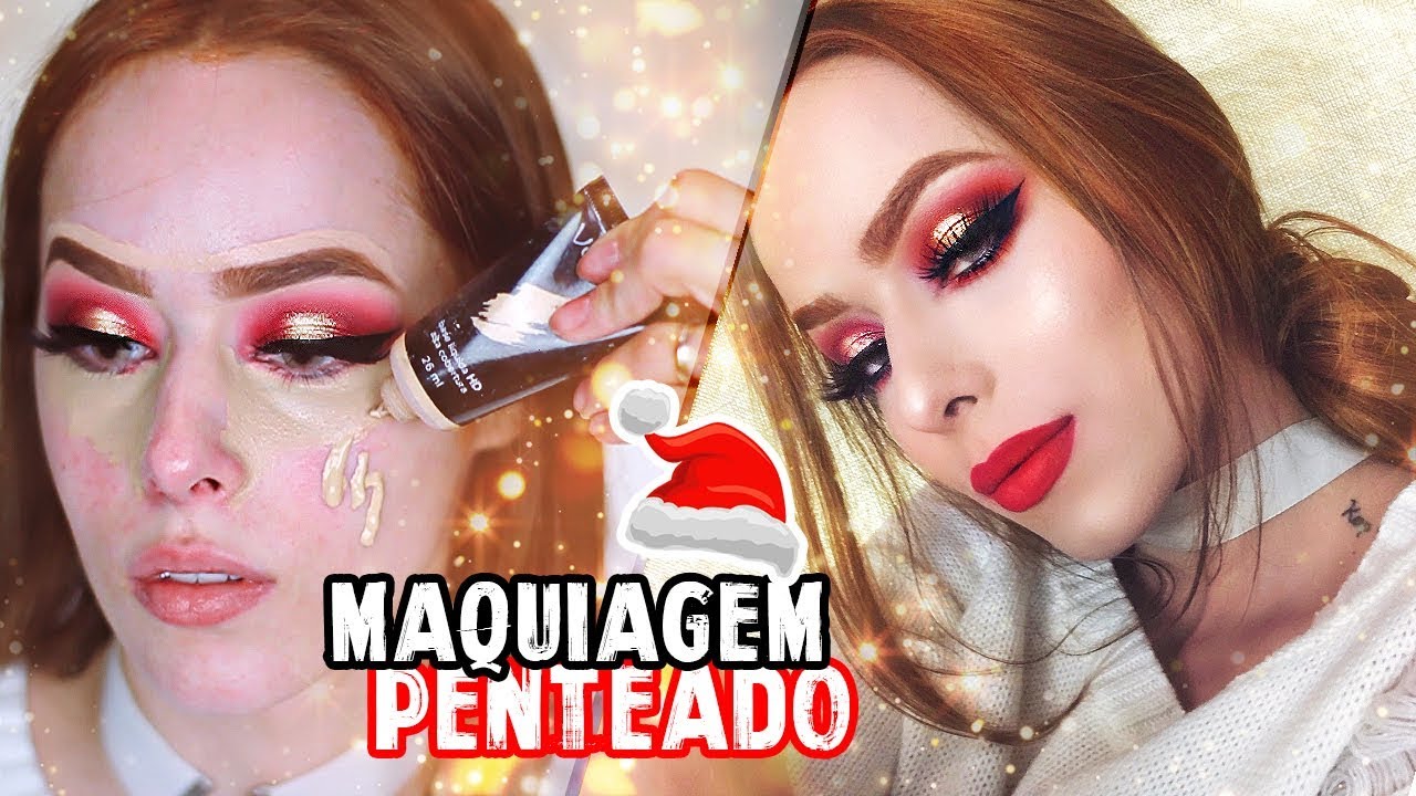 MUITO PODER PARA O NATAL/ANO NOVO ♥ MAQUIAGEM + PENTEADO