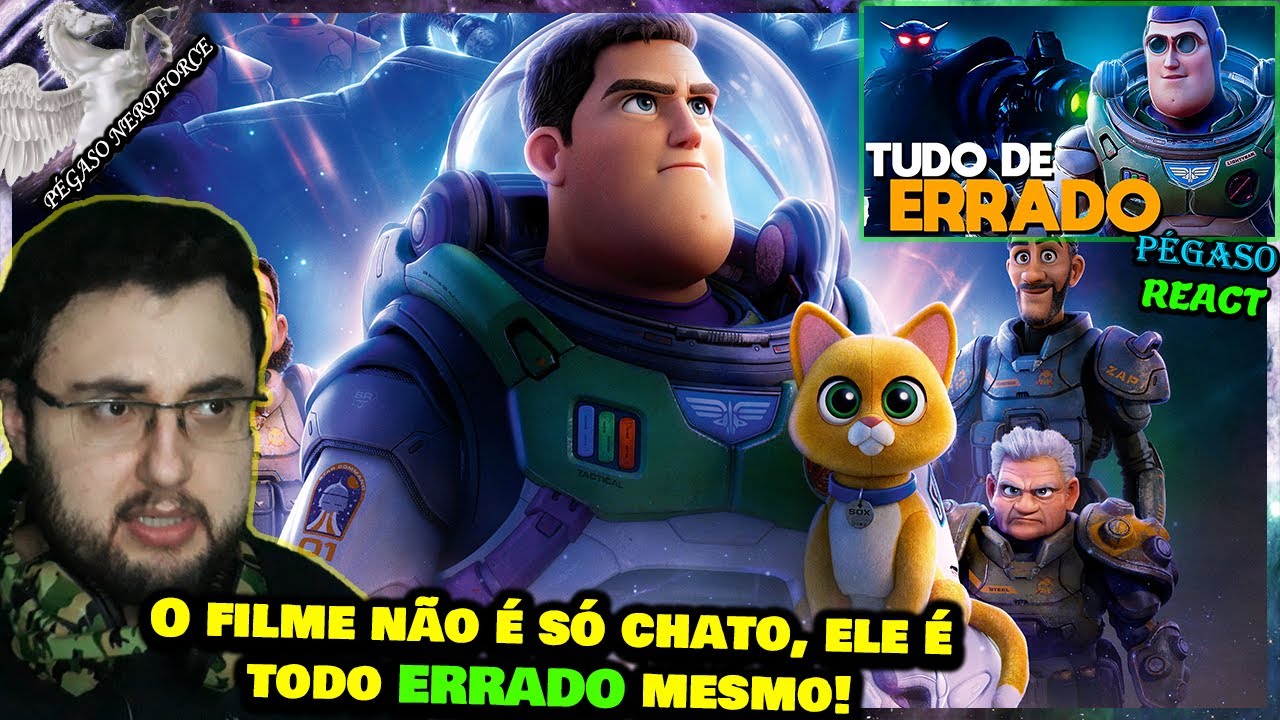 REACT / REAÇÃO - TUDO de ERRADO com LIGHTYEAR (Primeira Fila) | Filme FRACO com vários FUROS!