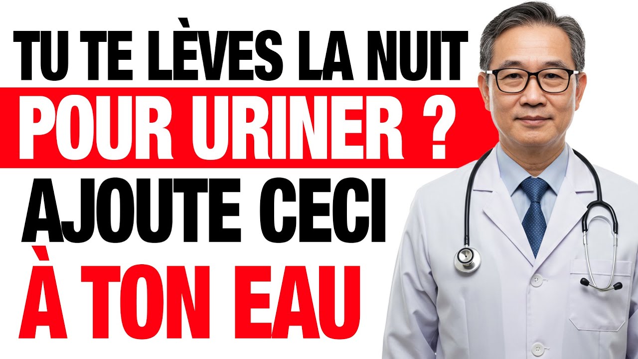 Tu te lèves la nuit pour uriner ? Ajoute simplement ceci à ton eau